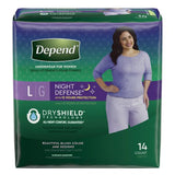 Depend Night Defense Underwear - Female