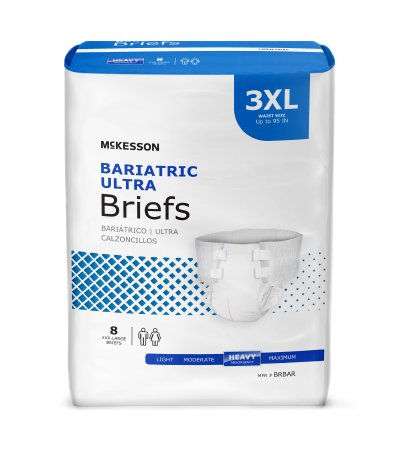 McKesson Mat Body Shape Heavy Absorbency Bariatric Brief