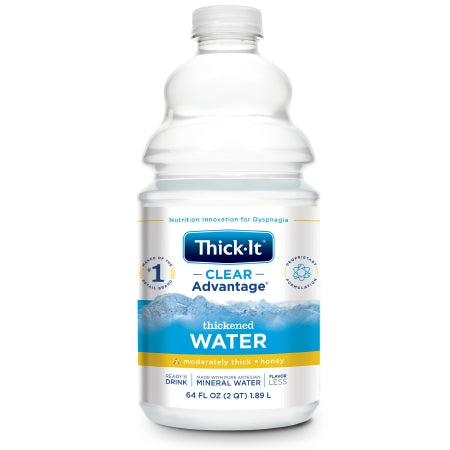 Thick-It AquaCareH2O Thickened Water, Honey Consistency, 64oz bottles, Case of 4