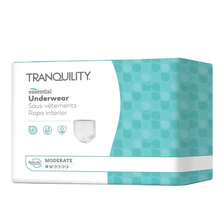 Tranquility Essentials Absorbent Underwear - Moderate Absorbency | Medium 34-48 IN waist